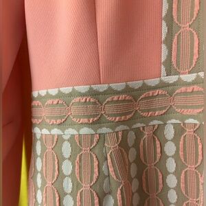 Vintage style pink and beige dress